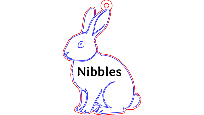 Bunny Rabbit Ornament - Engrave