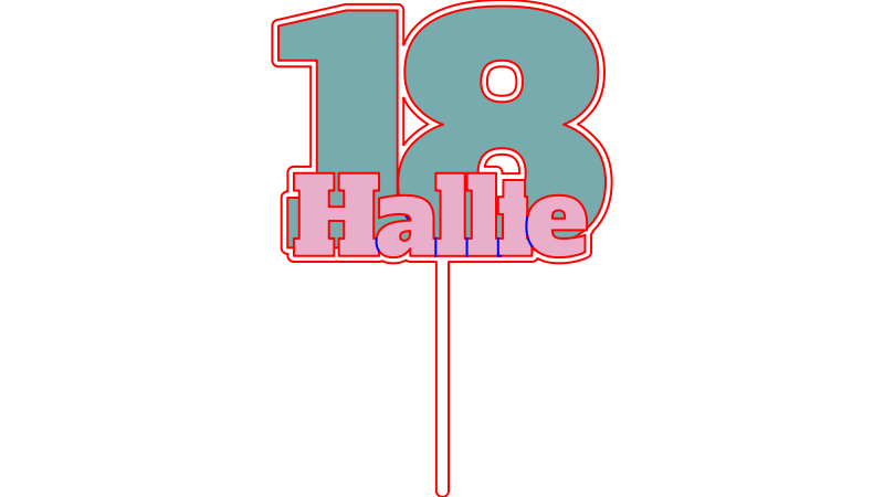 Double-digit cake topper