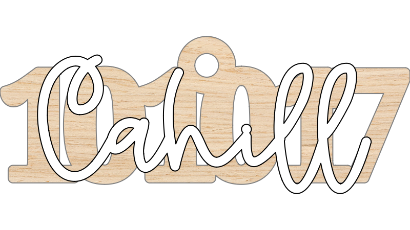 Date and Name Ornament_Horizontal