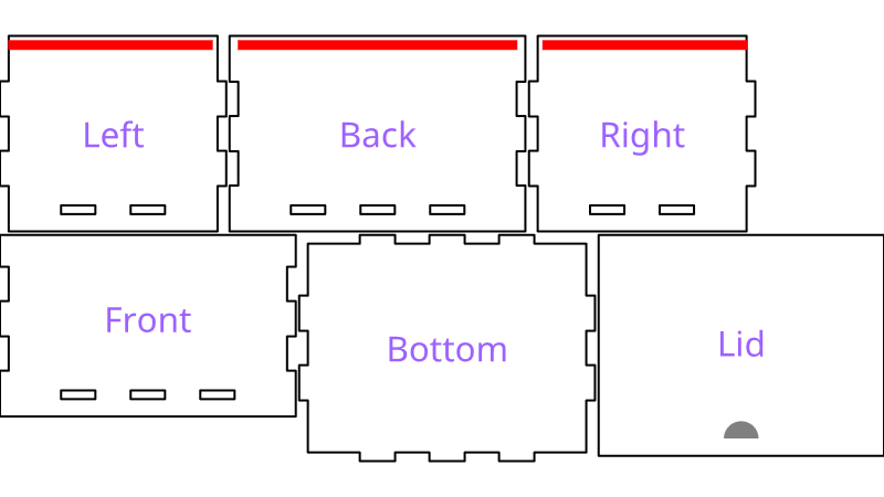 Sliding Lid Box Reinforced