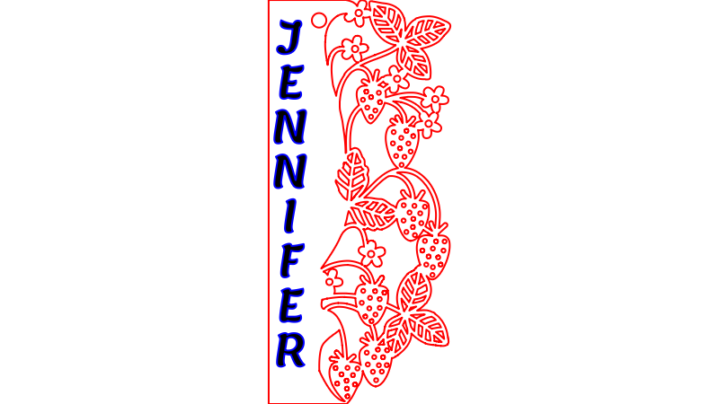 SrawberyLaceBookmark