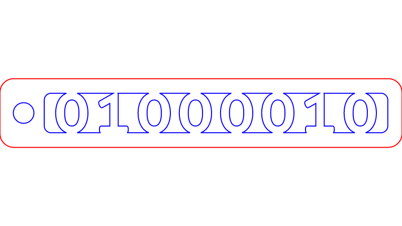 Binary Initial Keychain